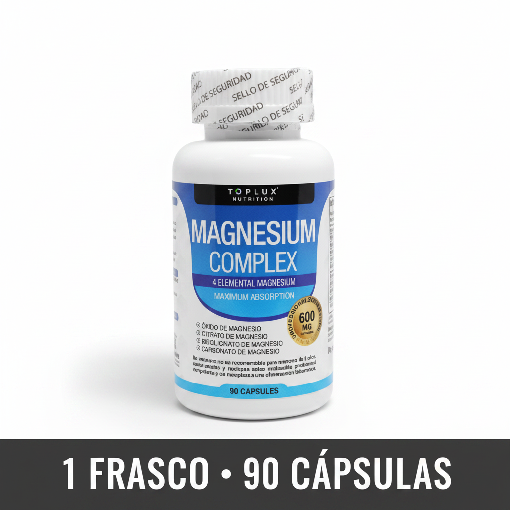Magnesio Complex 600mg — Duerme Profundo, Despierta con Energía Real 💊
