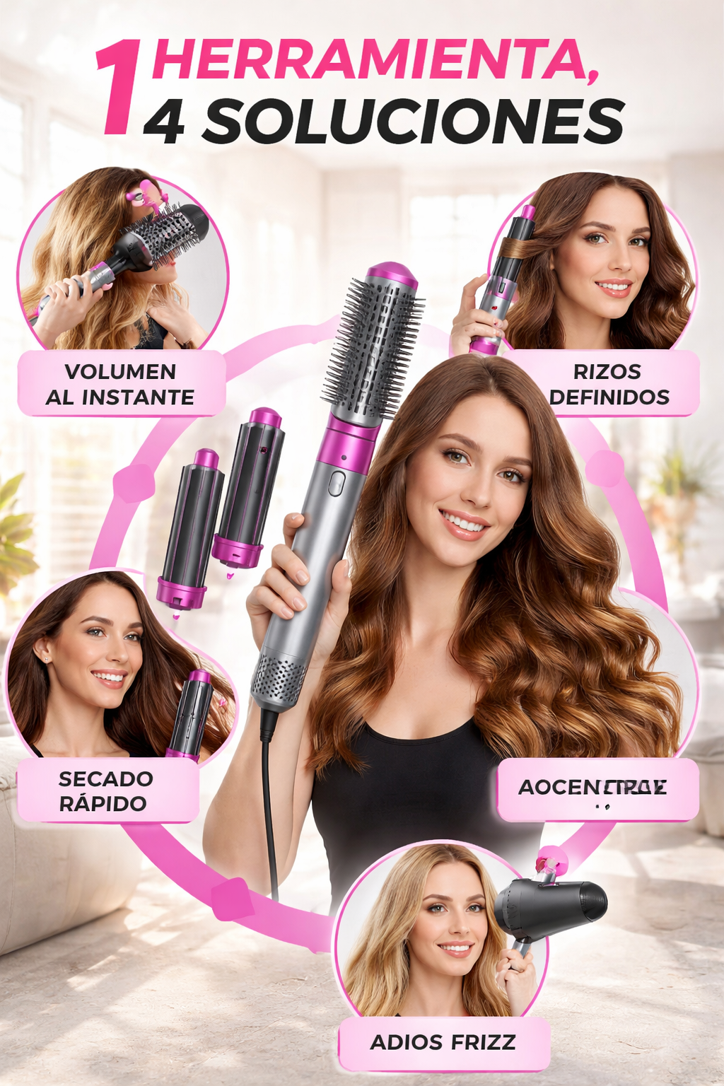 Cepillo Secador 5 en 1 – Versión Pro