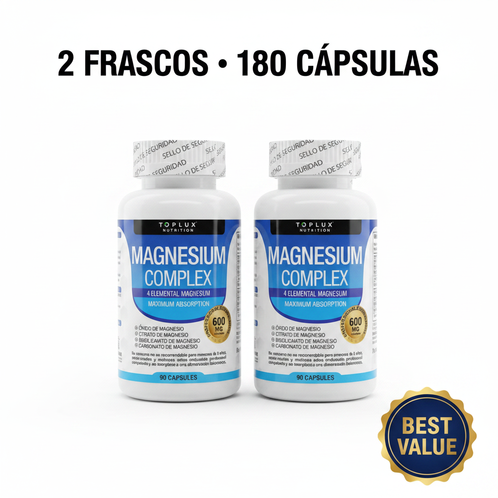 Magnesio Complex 600mg — Duerme Profundo, Despierta con Energía Real 💊