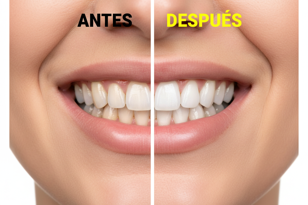 Antes y después - antes más oscuro