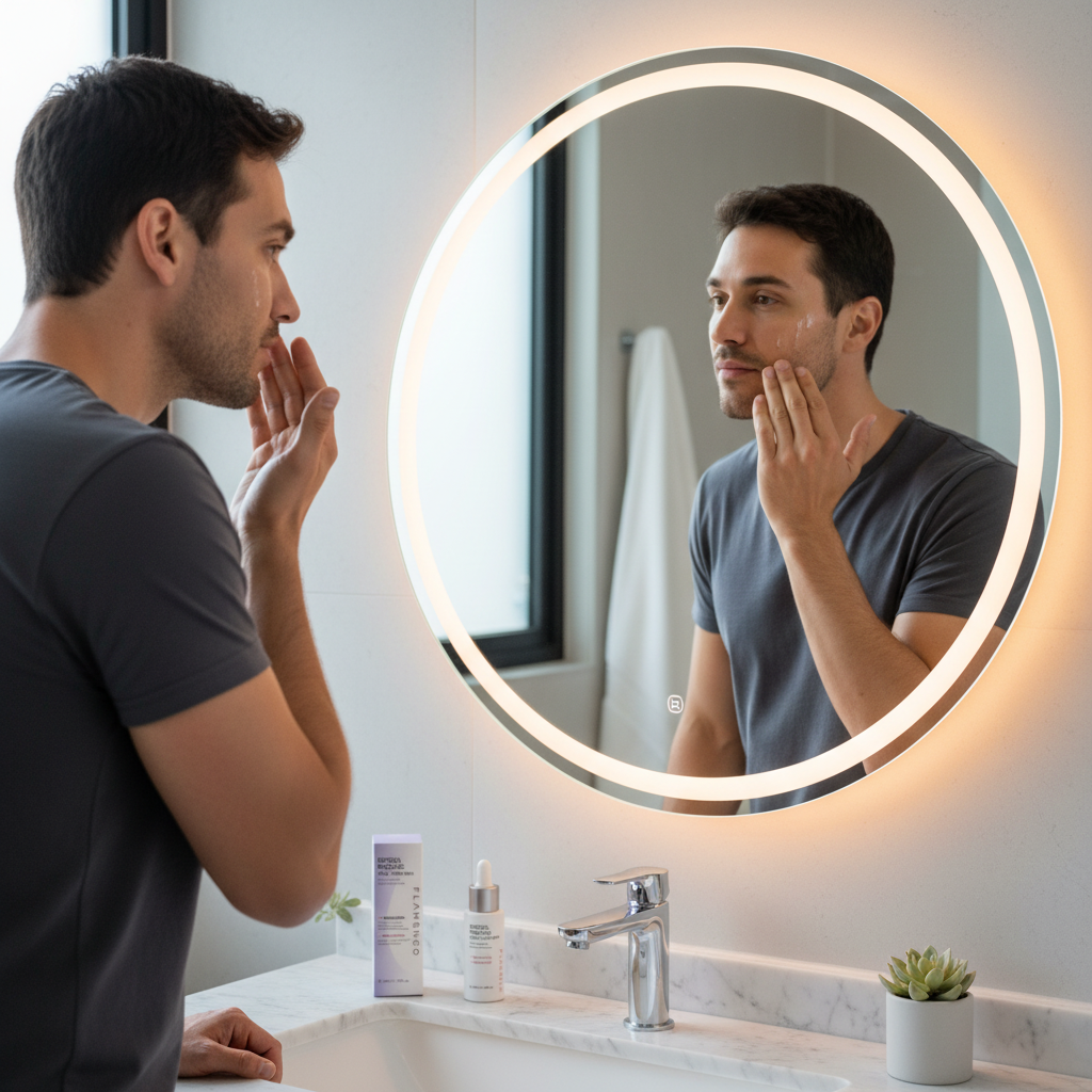 Hombre aplicando Retinol ProCare
