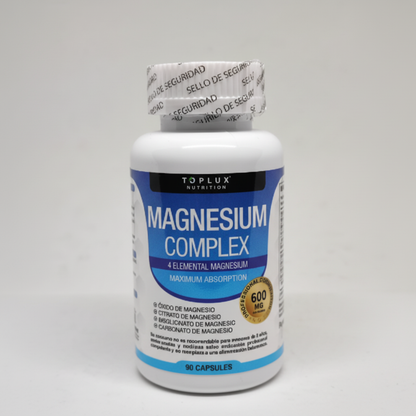 Magnesio Complex 600mg Toplux Nutrition - Frasco