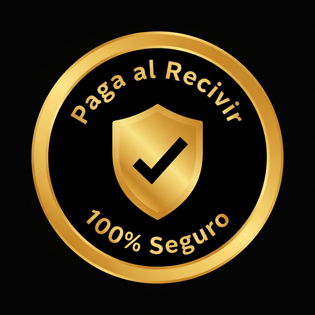 Sello Paga al Recibir fondo negro