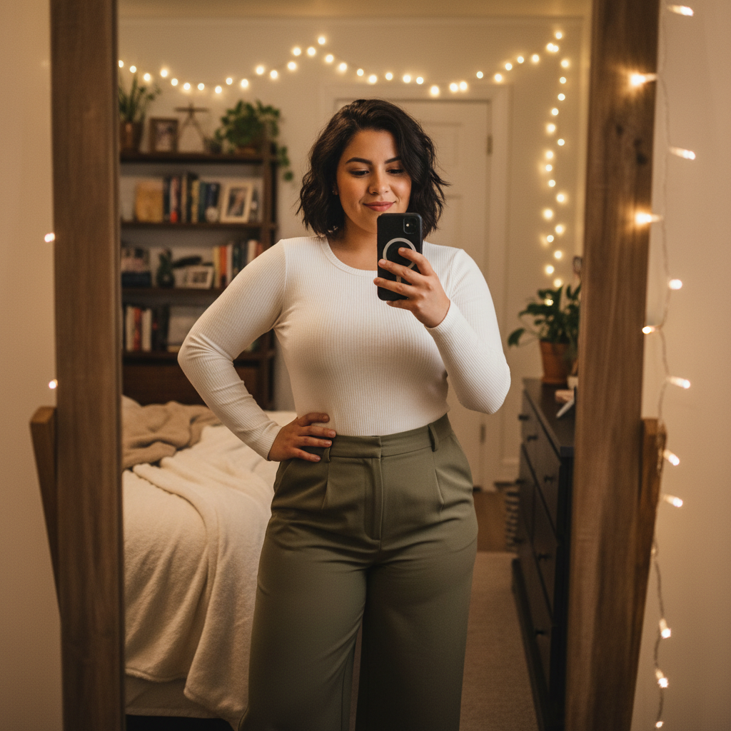 Slide 2 - Mirror selfie 1:1